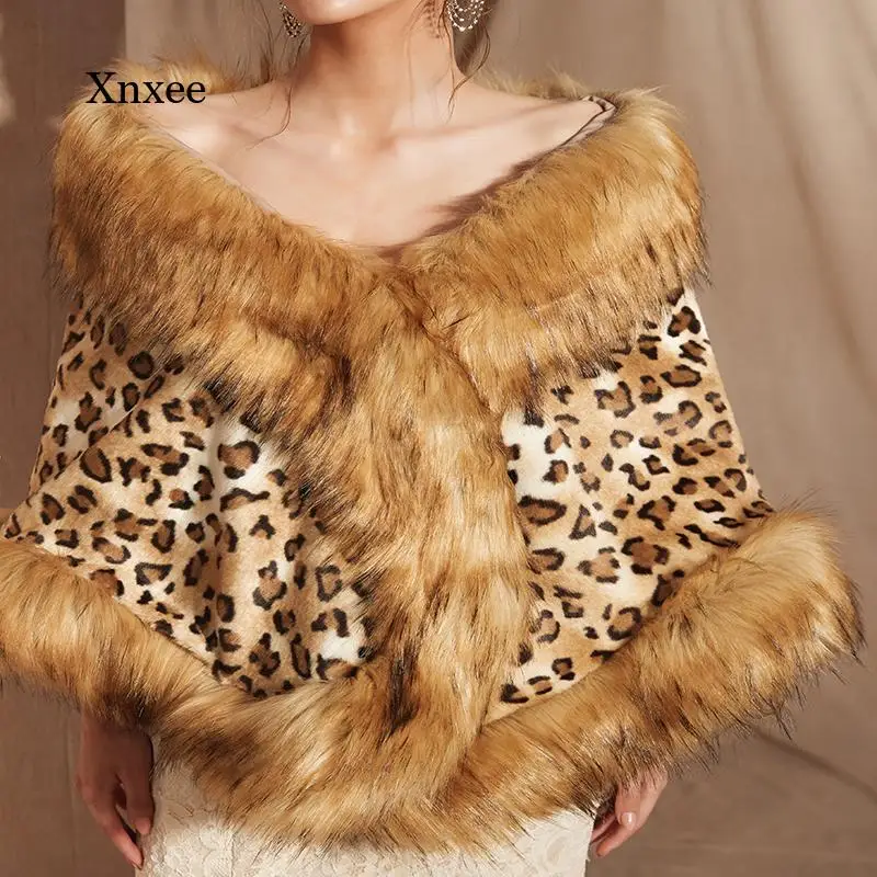 2021 Elegant New Fashion Luxury Streetwear Faux Fur Shawl Girls Female Lady Outwear Winter Warm Scarves For Ladies Pashmina Wrap