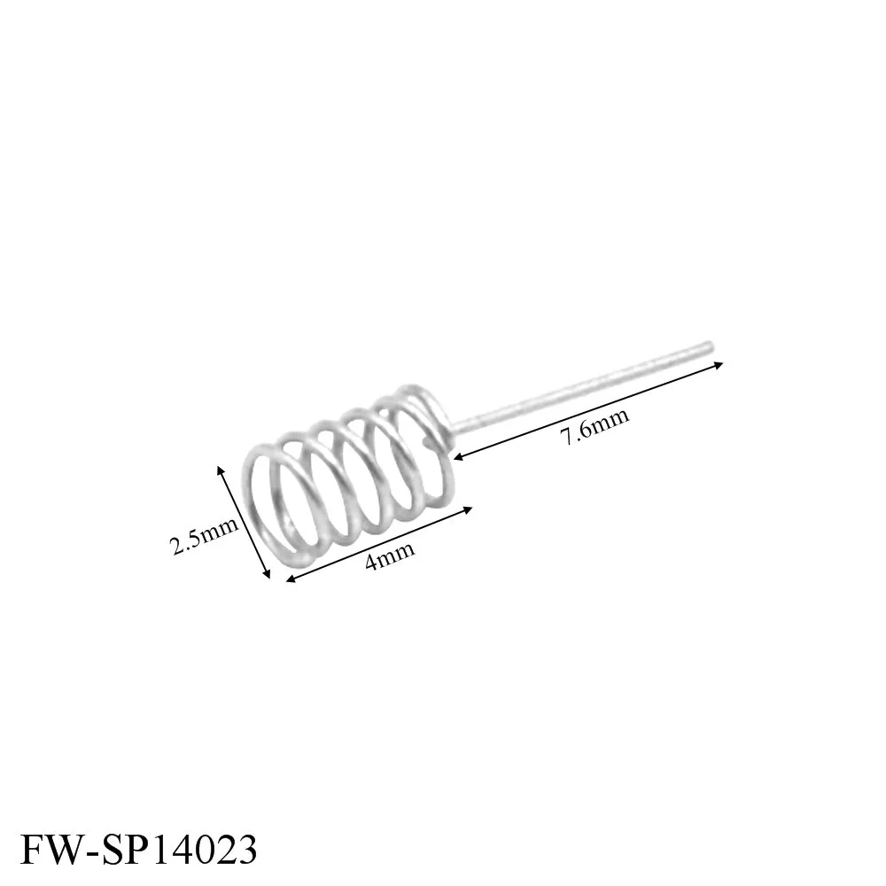 100pcs/lot Manufacture Compression Spring 0.3mm Wire Diameter Outer Diameter 2.5mm Height 4mm Touch Spring for PCB Board