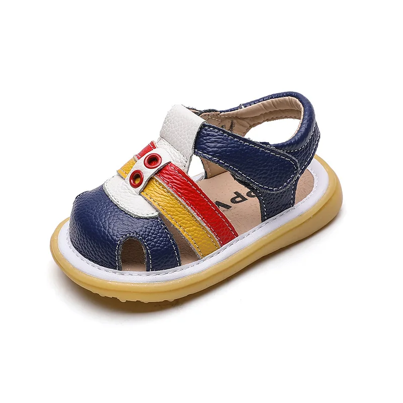 Sandal Bayi Laki-laki Musim Panas Sandal Pantai Warna Campuran Bayi Perempuan Pejalan Kaki Mode Balita Sandal SOH005