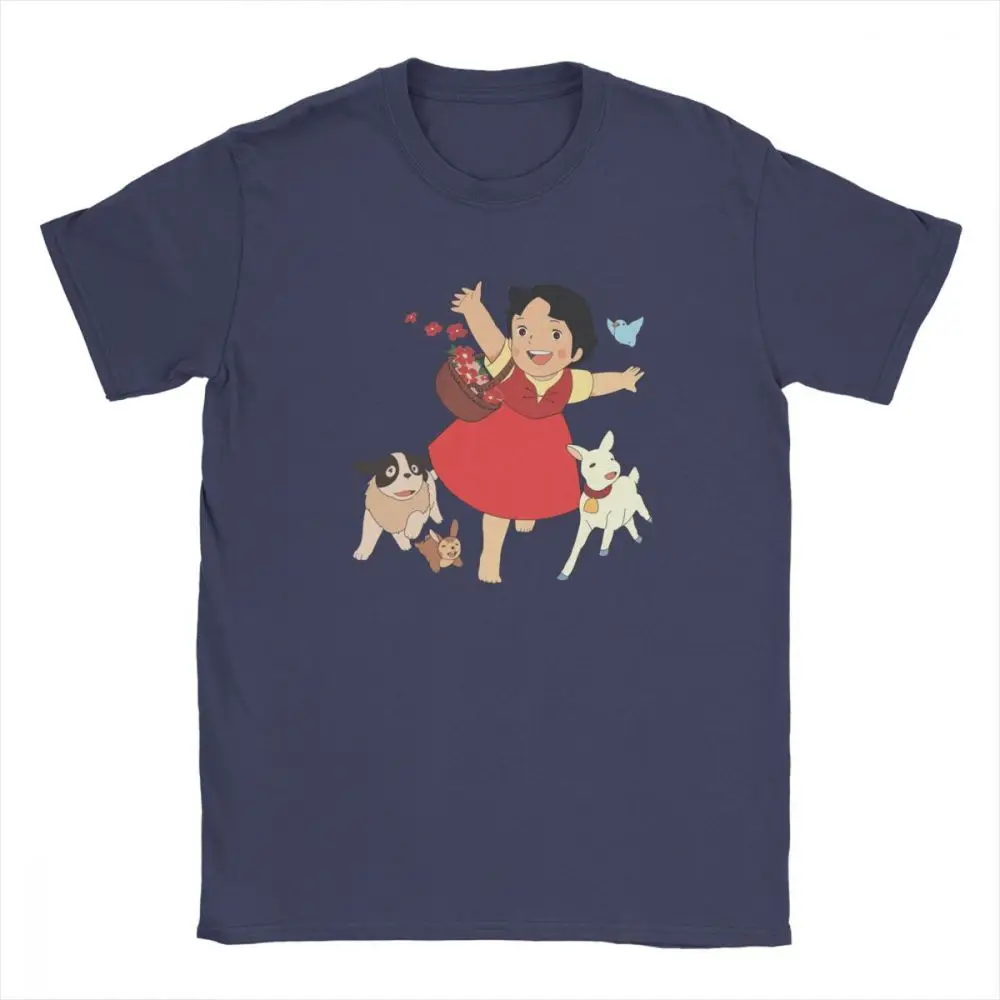 Heidi The Girl From The Alps T Shirt for Men Pure Cotton Novelty T-Shirt Round Collar Tee Shirt Short Sleeve Tops Gift Idea