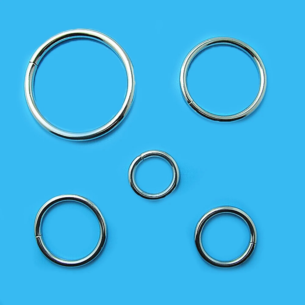 2pcs O Rings Metal Connection For Straps Bags Collars Crafts Buckles DIY Accessorie 20/25/32/38/50mm