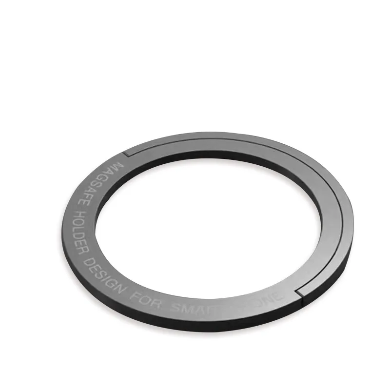 Supporto sicuro per staffa ad anello magnetico con adesivo per telefono Android e serie iPhone 14/13/12 per collegare in modo preciso il caricatore Wireless
