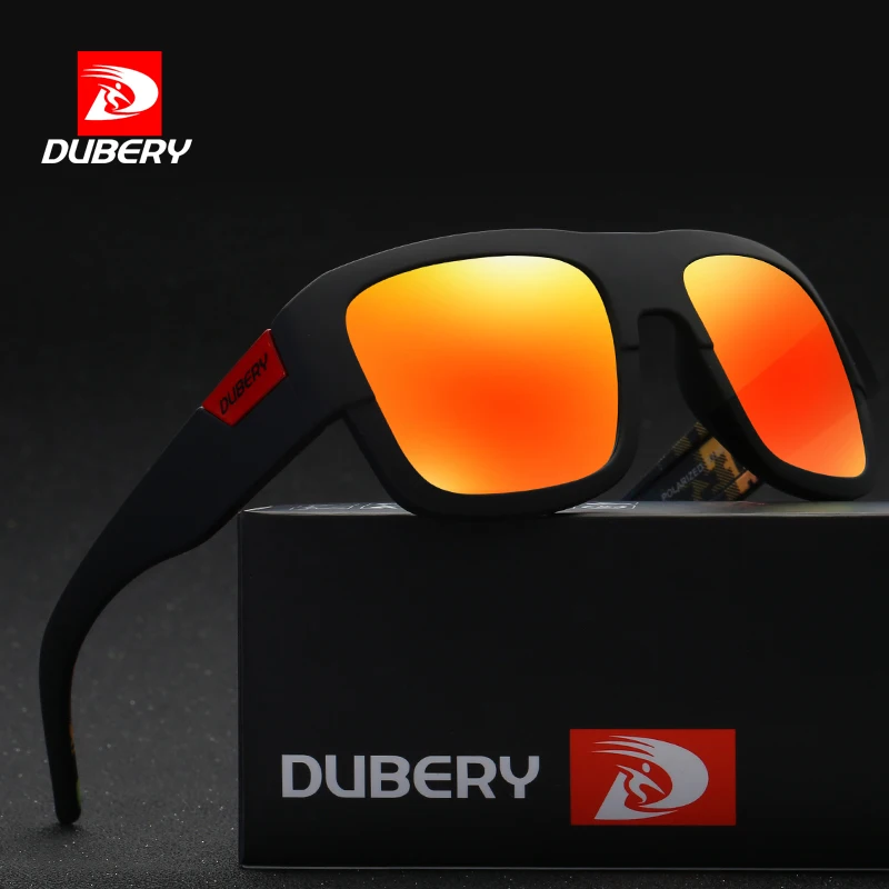 DUBERY Brand Design Polarized Black Sunglasses Men's Shades Women Male Sun Glasses For Men Retro Cheap Designer Oculos UV400 720