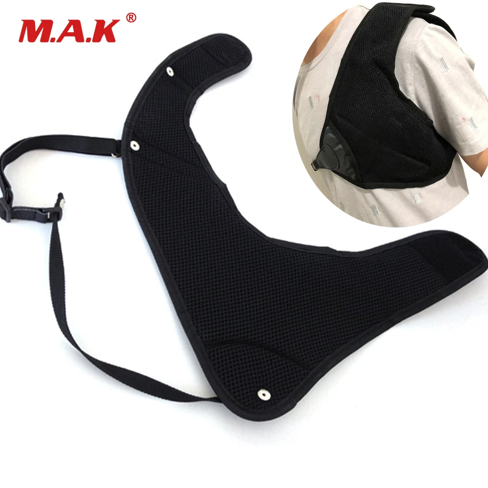 Adjustable Archery Chest Protector 18x16x1cm Fit on Left Side Padded Mesh Suit Right Hand Archer for  Hunting Shooting