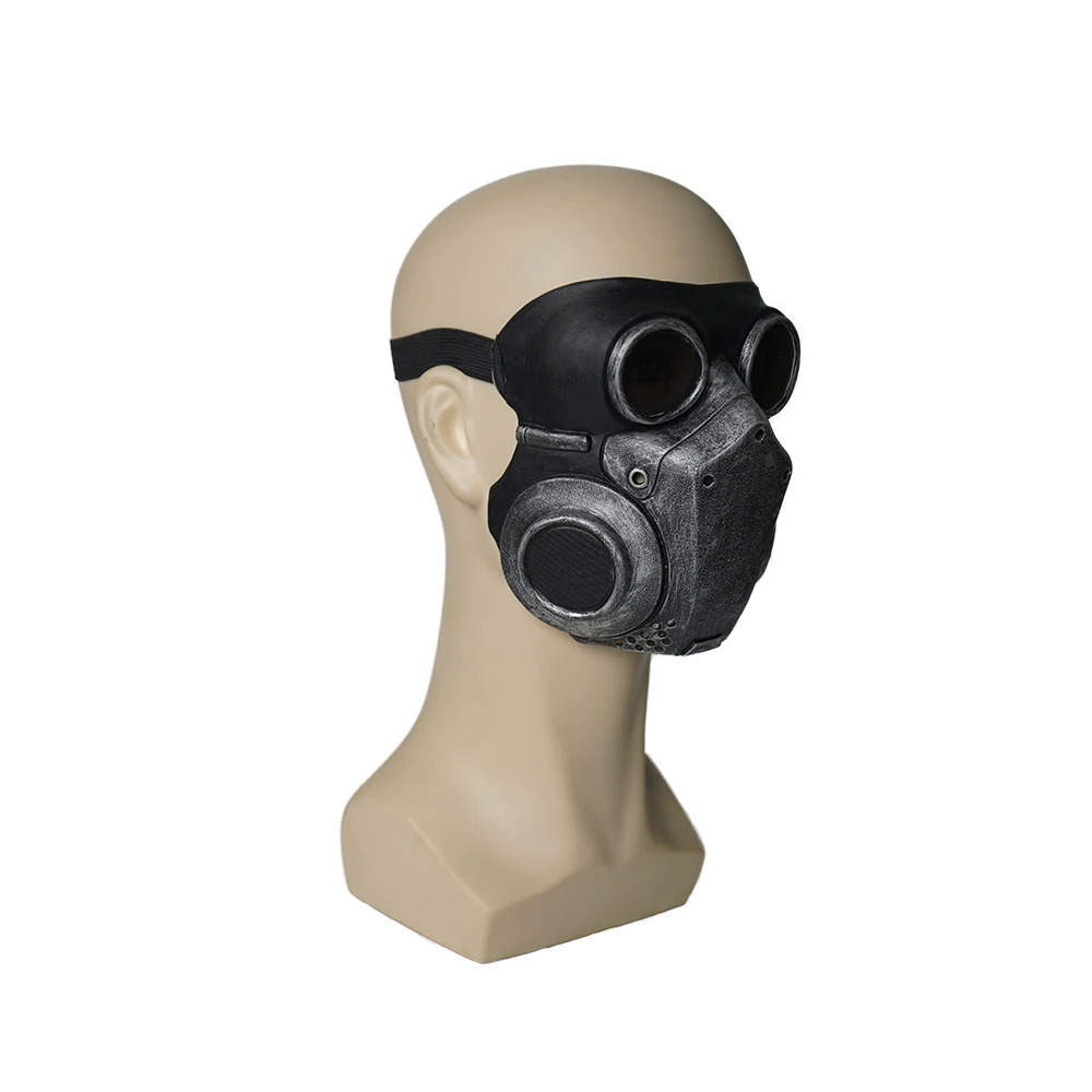 Eraspooky Medieval Steampunk Gas Mask Cosplay Unisex Latex Full Face Mask Halloween Costume Props