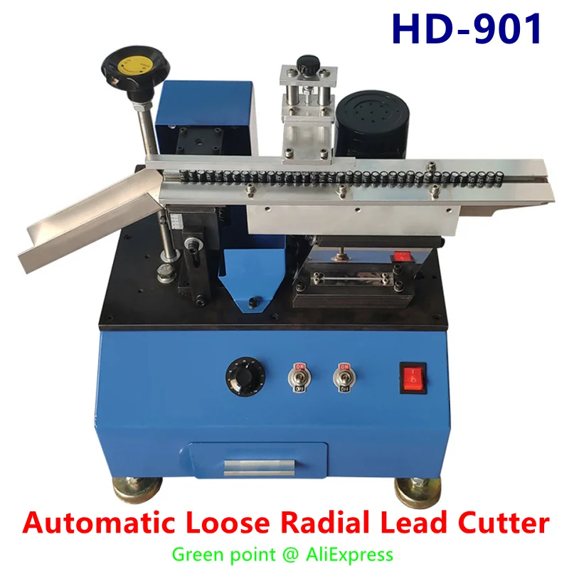 

HD-901 Automatic Loose Radial Lead Cutter High Precision Cutting Down For All Radial Component Lead Cut For Electronic Part 220V