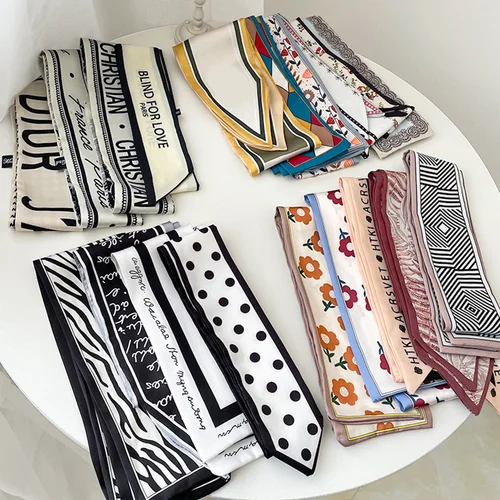 Lazos para el pelo largo, bufanda, pañuelo para la cabeza, lazos para el cabello a la moda, cintas, diadema multifuncional, Bandana, accesorios elásticos para el cabello para mujer