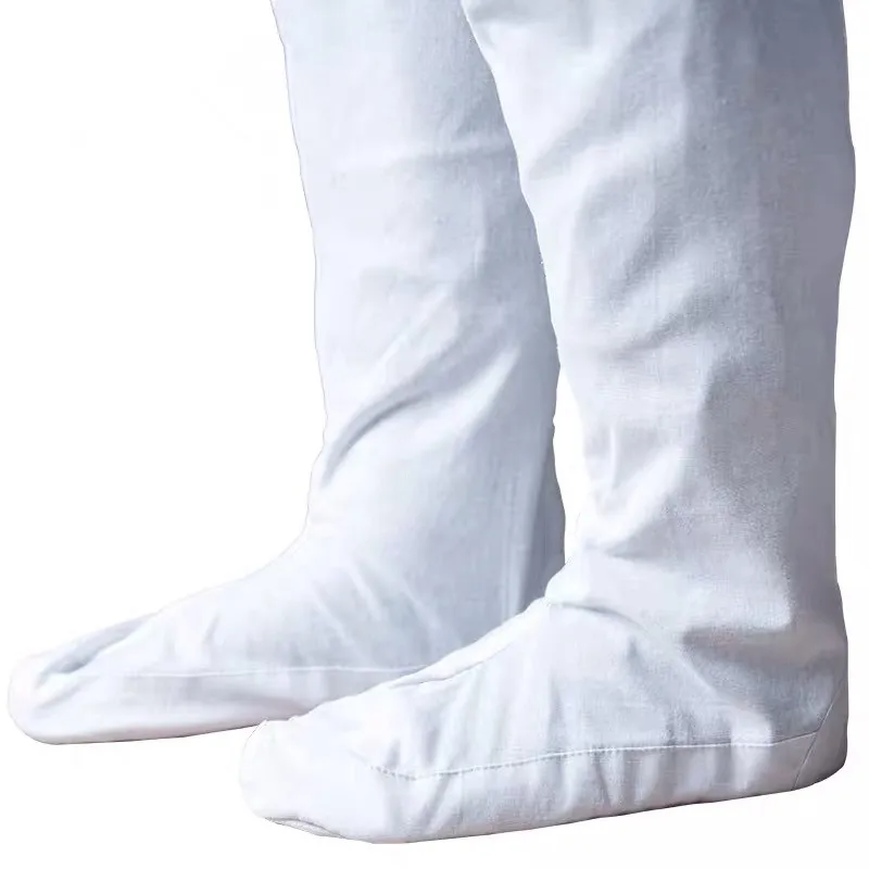 White Wudang Kung Fu Stockings Warrior Accessories White Shaolin Monk Socks Vintage Chinese Buddhist Tai Chi Socks