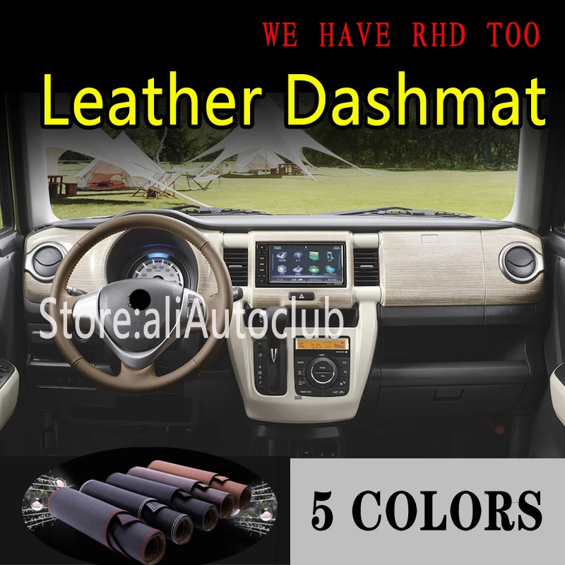 for suzuki HUSTLER G1 2014-2019 for MAZDA FLAIR CROSSOVer Leather Dashmat Dashboard Cover Dash Mat Sunshade Carpet Car Styling