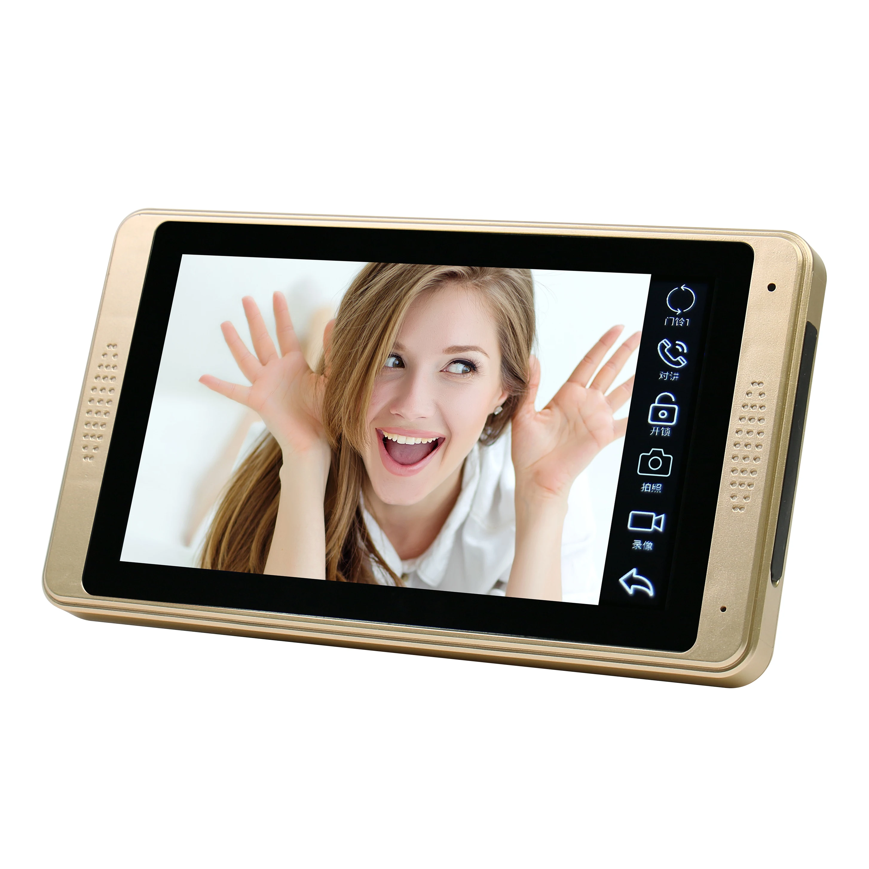 Tuya Wifi 7 Inch Bedraad Video Deurtelefoon Monitor Ondersteuning Aansluiten Op Thuis Intercom Hd Camera Remote Unlock