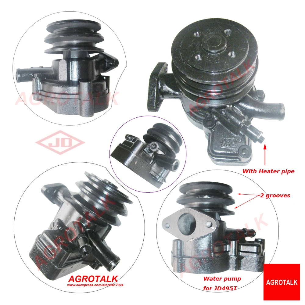 

Water pump for Jiangdong engine JD495T for tractor like Jinma, Luzhong etc, part number: