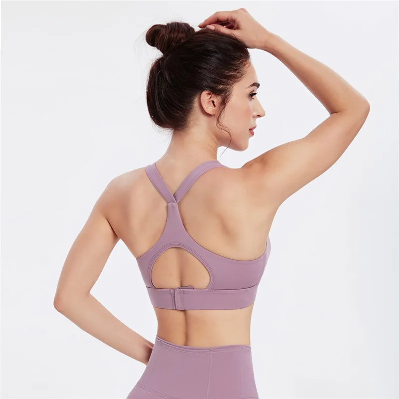 

Women Sports Bra Push Up Crop Top Female Fitness Gym Bra Back Hollow Breathable Top Sexy Running Yoga Bra Athletic Sportswear