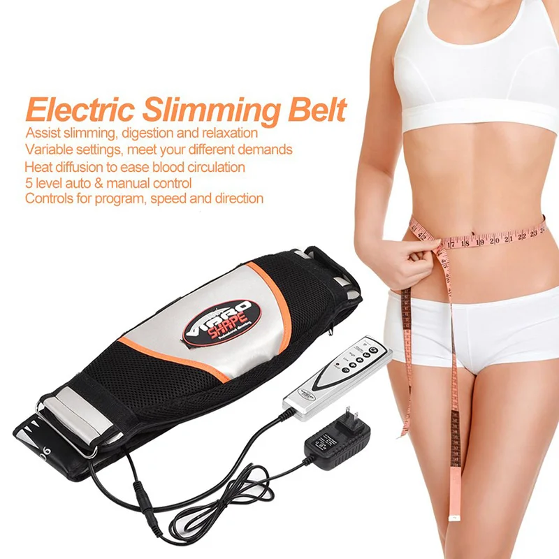 Weight Lose Belt Vibrating Waist Massager Trimmer Slimming Heating Belt Health Care Tools for Shape Slender Belly Abdomen