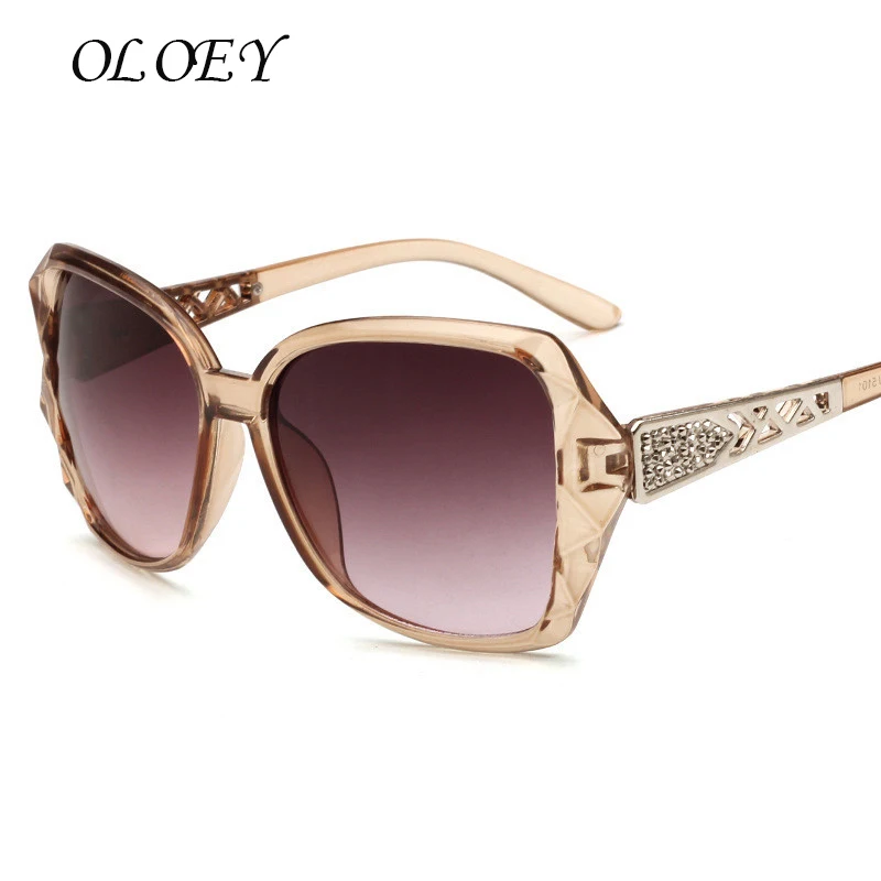 Vintage Big Frame Mirror Sunglasses Women Brand Designer Gradient  Lens High Quality  Retro Sun glasses Oculos De Sol