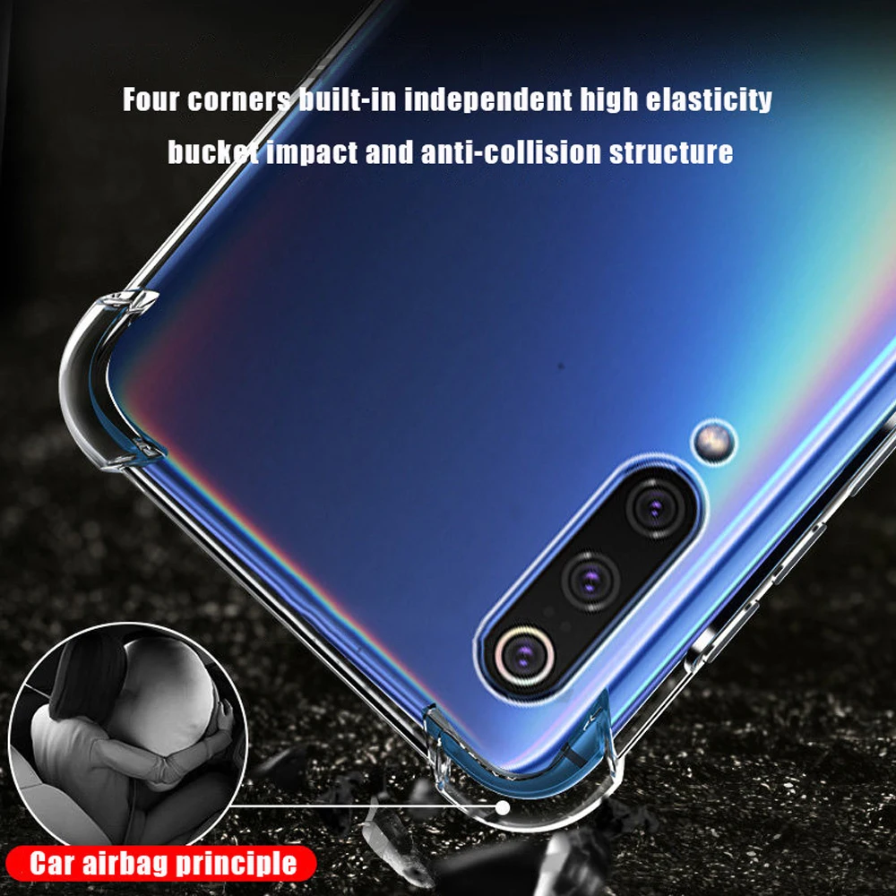 shockproof phone case for xiaomi mi 9 SE lite 9T pro mobile phone accessories mi CC9 pro CC9e bumper fitted coque silicone cases