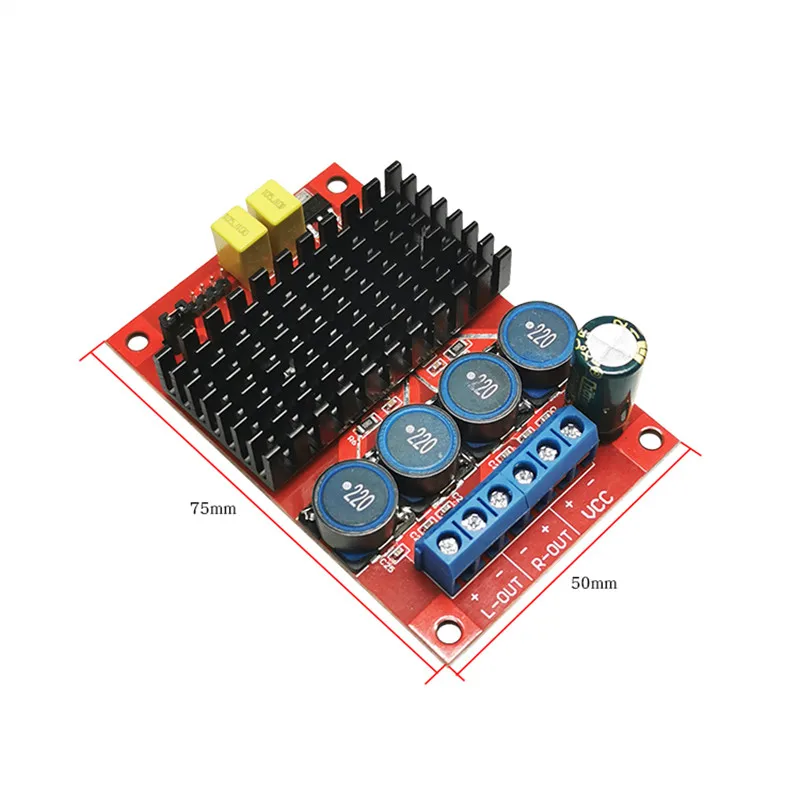 O gorączce TDA7492 elektryczny maszyny węglowej płyta wzmacniacza zasilania 2. W wieku 0 podwójny kanał 2*50W moduł wzmacniacza audio