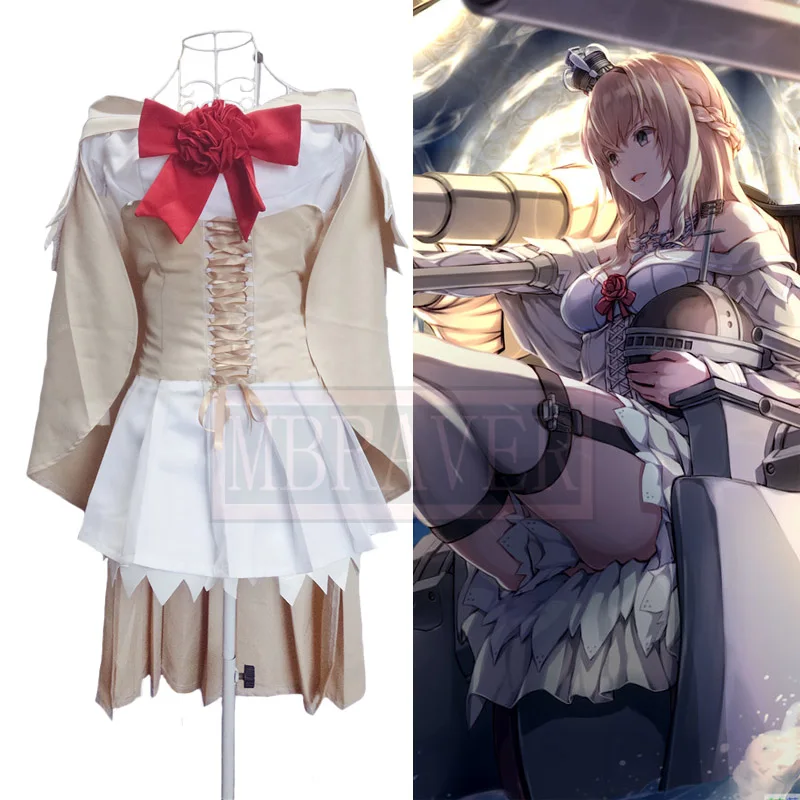 

Kantai Collection HMS Warspite Grand Old Lady Cosplay Costume Halloween Party Uniform Outfit Custom Made Any Size