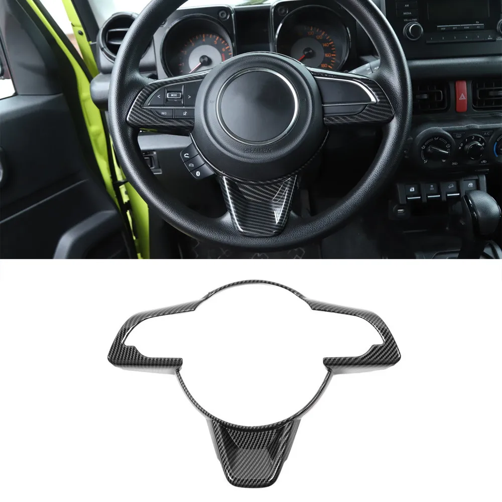 

For Suzuki Jimny 2019+ Car Steering Wheel Decoration Bezel Cover Trim Styling ABS Car Accessories