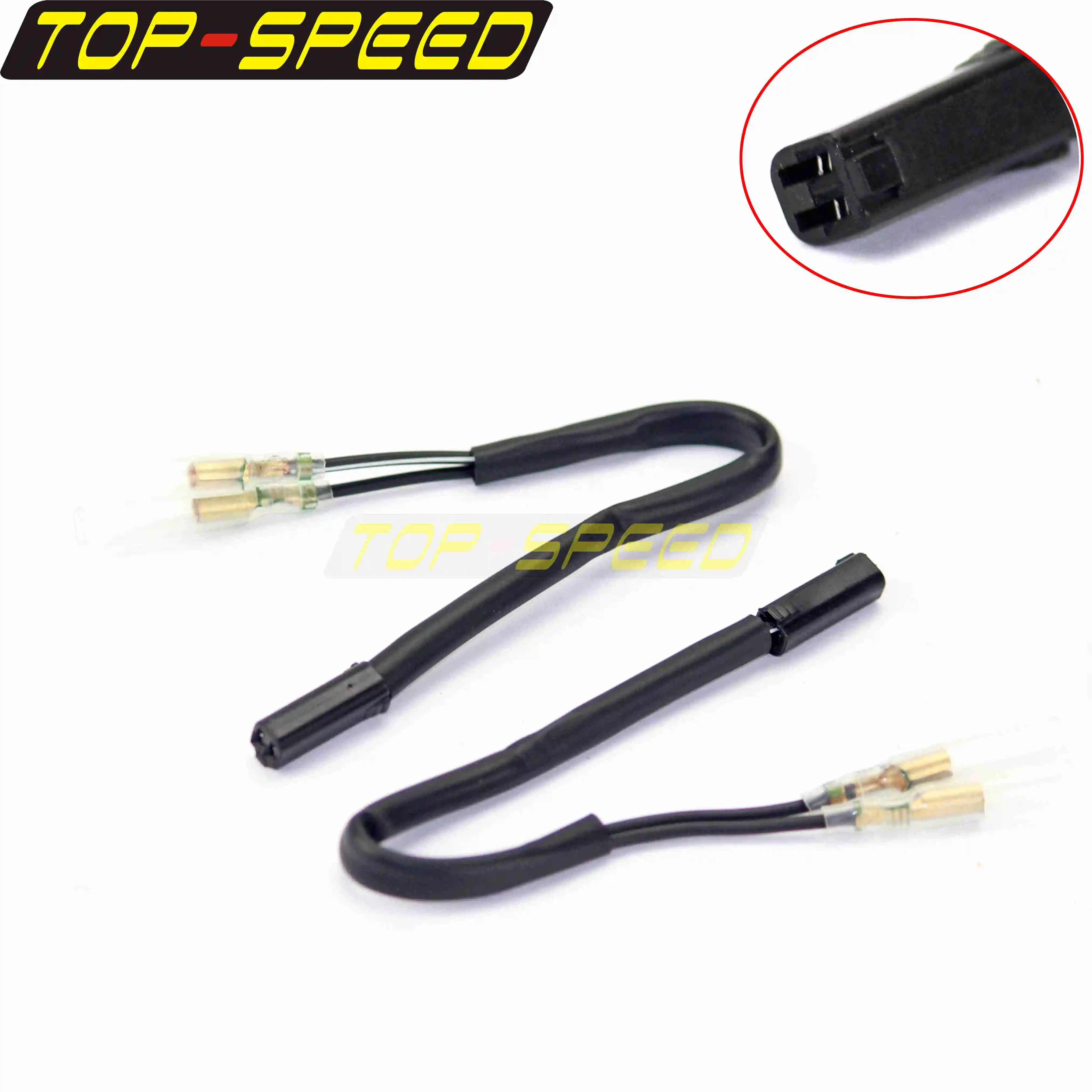 For Suzuki Front & Rear Turn Signal Wire Plug Adapters Indicator Leads Adaptor Lead Connector Cable Harness GSXR GSF SV DRZ TL