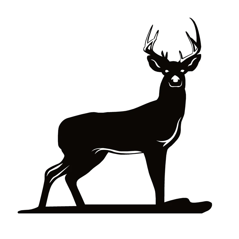 

40741# 20x20 cm Die-Cut Vinyl Decal Whitetail Deer Buck Hunting Car Sticker Waterproof Auto Decors on Bumper Rear Window