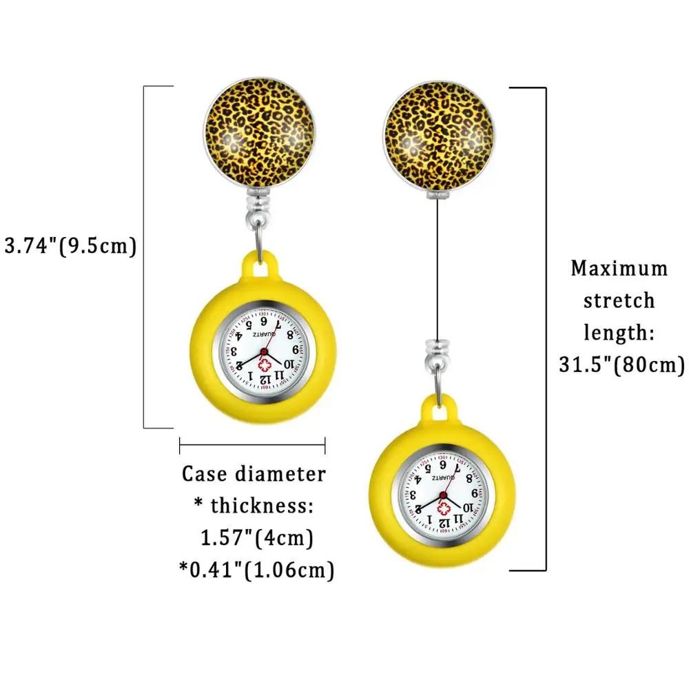 LANCARDO 2021 nowa pielęgniarka zegar ścienny skrzynia Trend zegarek kieszonkowy modelki rozciągliwy zegar akcesoria broszka Fashion Gift