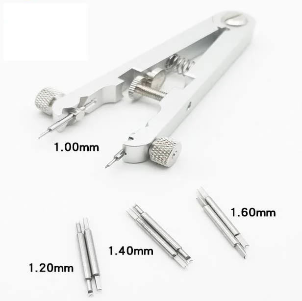 

No. 6825 Professional Standard Watch Bracelet Spring Bar Plier with 1.0mm 1.2mm 1.4mm 1.6mm Tip Watch Band Link Pin Remover Tool