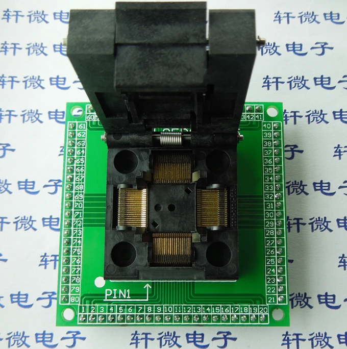 

Lqfp80 test stand ic51-0804-808-14 burning stand Xuan Microelectronics Technology Co., Ltd