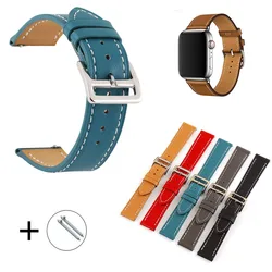 Genuine Leather Watchbands 18mm 20mm 22mm 24mm Watch Strap Classic Leather Band Belt Wristband with Quick Release Pins