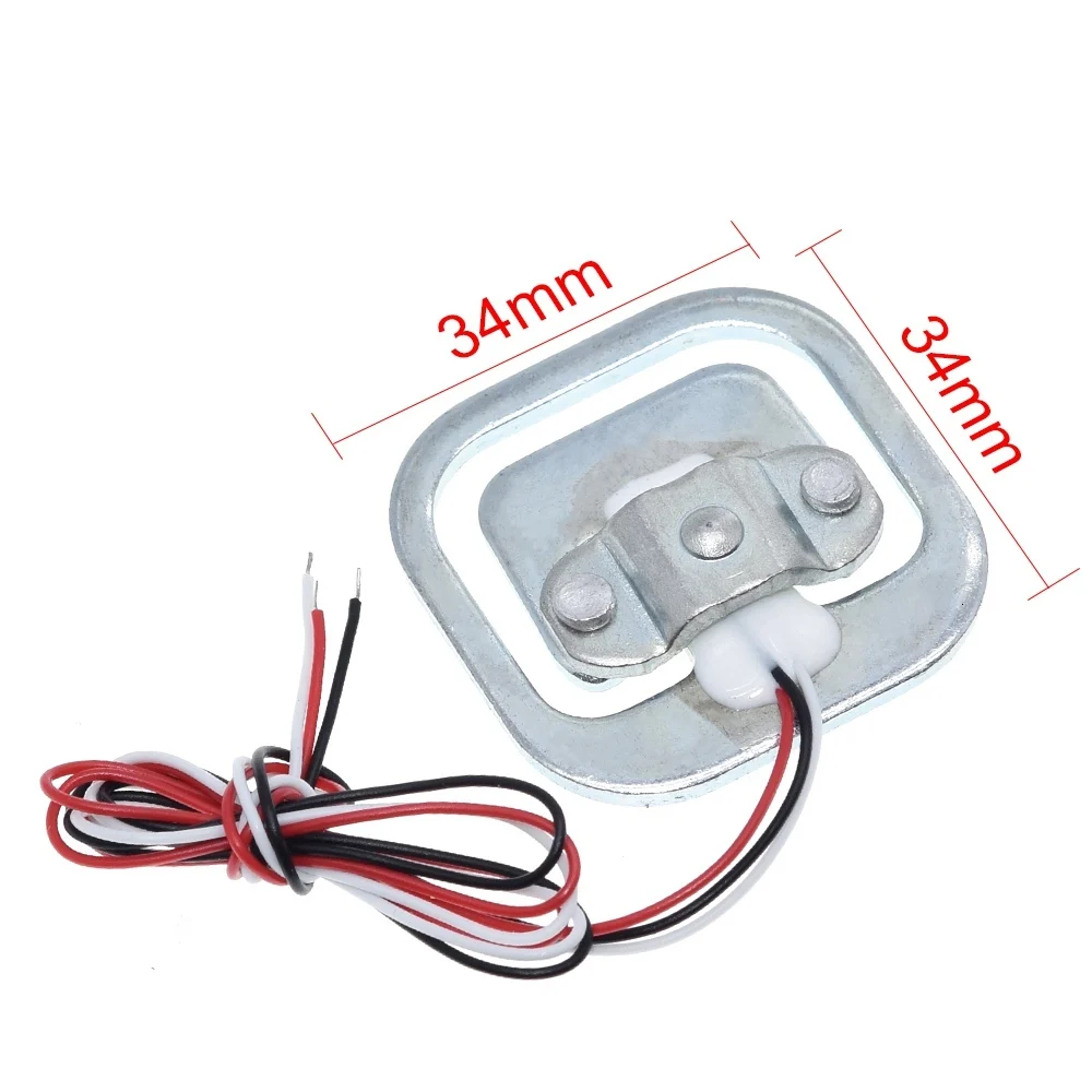 1/4 Stück 50kg Wägezelle für Wägeerkennung, Widerstandsmessung, Halbbrücken-Gesamtgewichtswaagen, Druckmesssensor – Detail 4