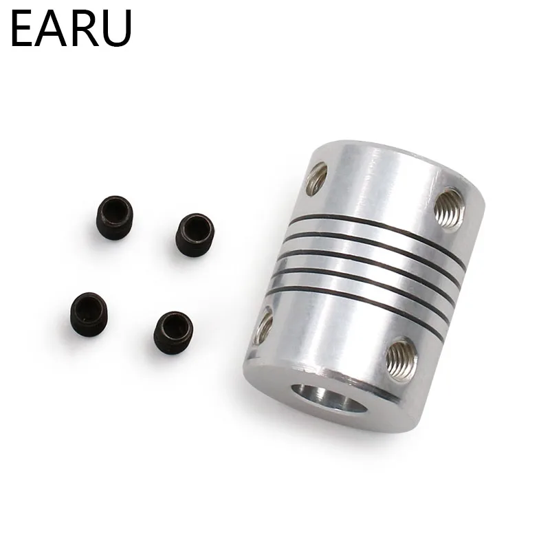 1pcs 5x8mm CNC Motor Jaw Shaft Coupler 5mm To 8mm Flexible Coupling OD 19x25mm wholesale Dropshipping 3/4/5/6/6.35/7/8/10mm