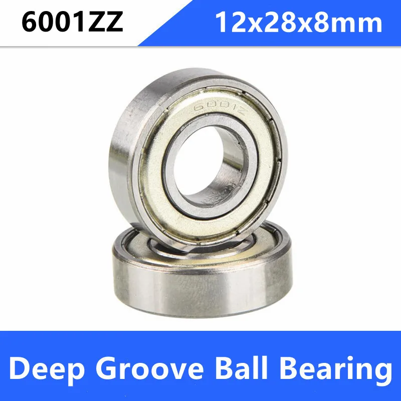 

1000pcs/lot 6001ZZ Double Shielded Deep Groove Ball Bearings 12x28x8mm 6001