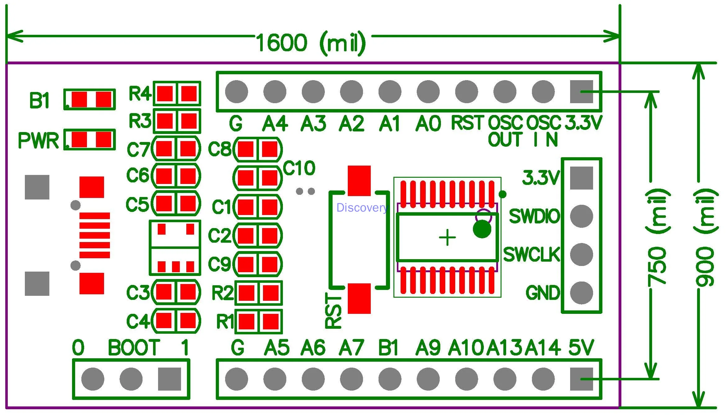 STM32F070F6P6 Minimum System F070 Core Board STM32 Development Board New Product Learning Evaluation Board