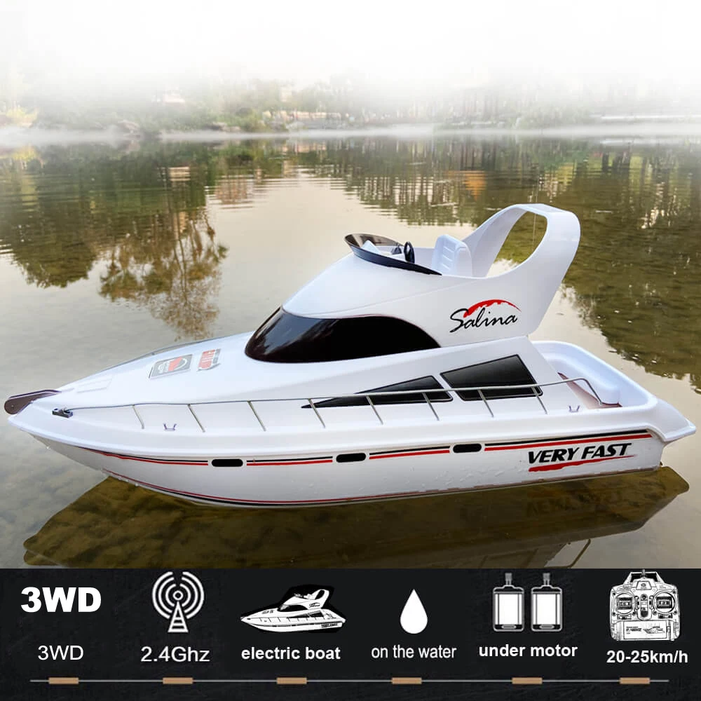 Ready to Go , 27.5" Large 2.4G Remote Control Speed boat  Cruise Ship Yacht for Adults Boys RC Boat Electronic Submarine 25km/h+