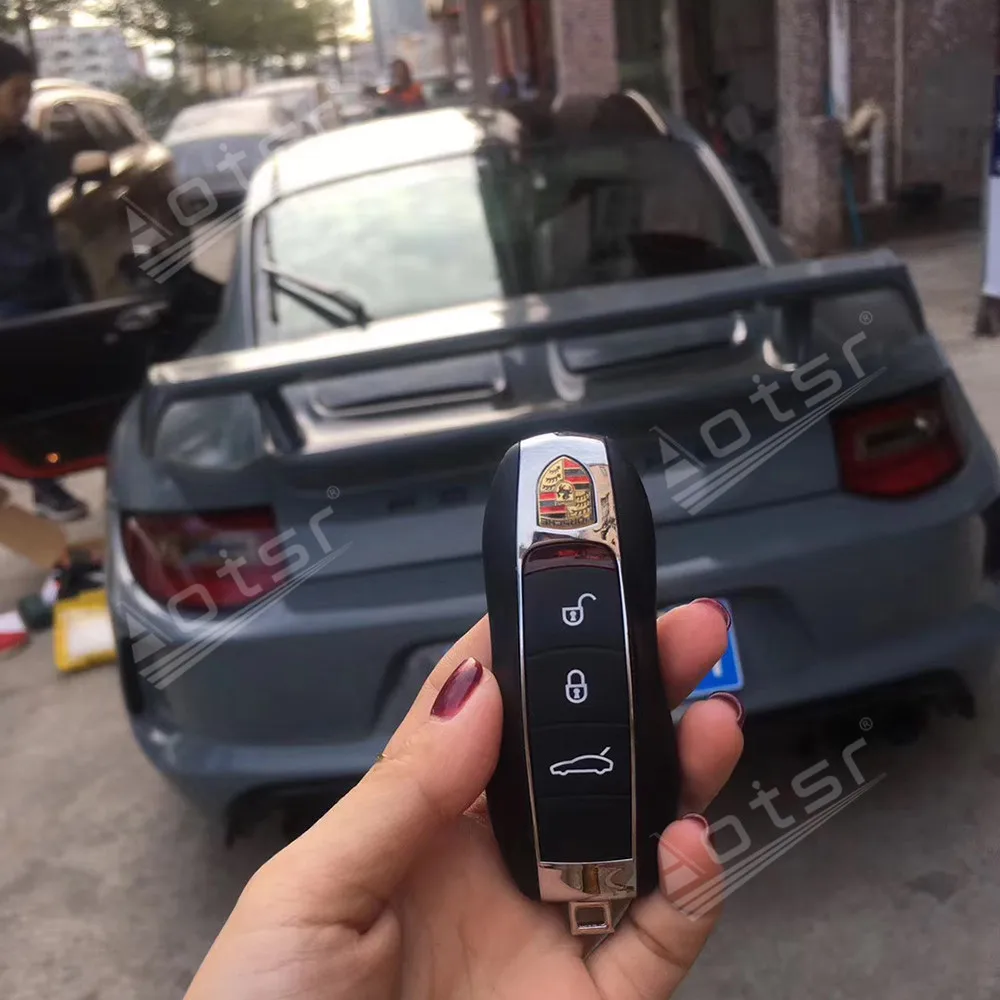 

Keyless Start Smart Engine Start Remoto Control for Porsche 911 With Phone App Intelligent Switch Door Lock Acc Detection