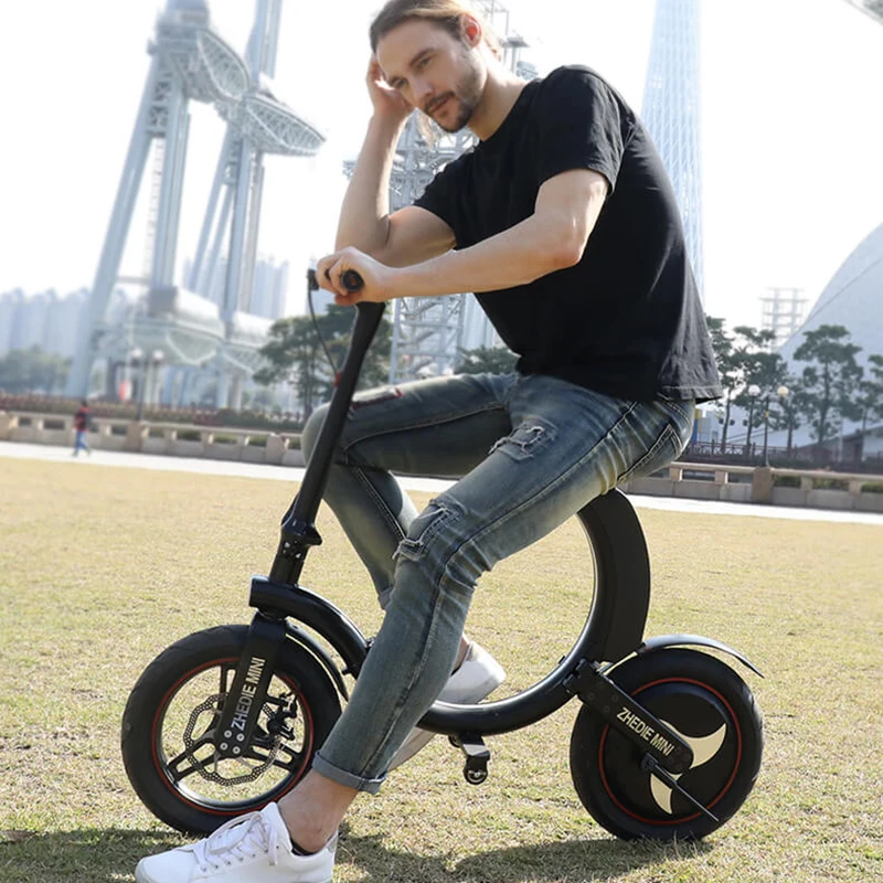 Electric scooter to work on behalf of the artifact portable mini adult female small folding generation driving battery bicycle