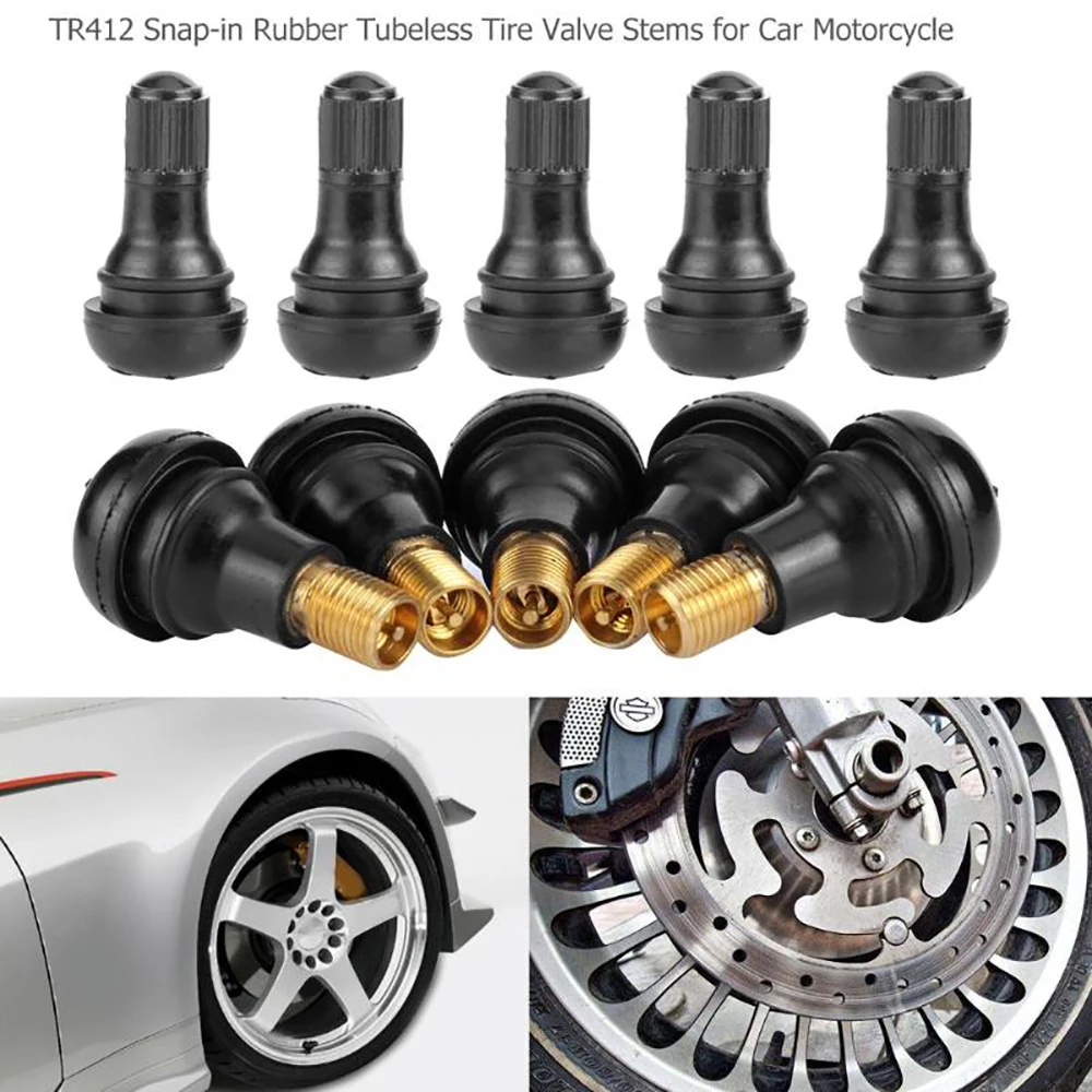 4 PCs Tubeless tire valve tr412 straight nipple for tubeless disc wheel nipple tr412 wheel nipples