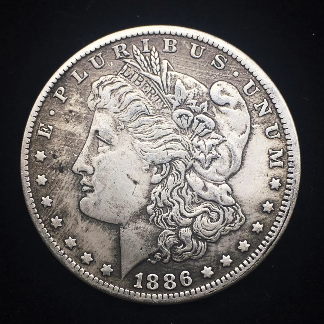 USA Queen Morgan Silver Coin Liberty Monety Coins 1 Dollar Magic Coins Collectible Collection Coins Merry Christmas Gift