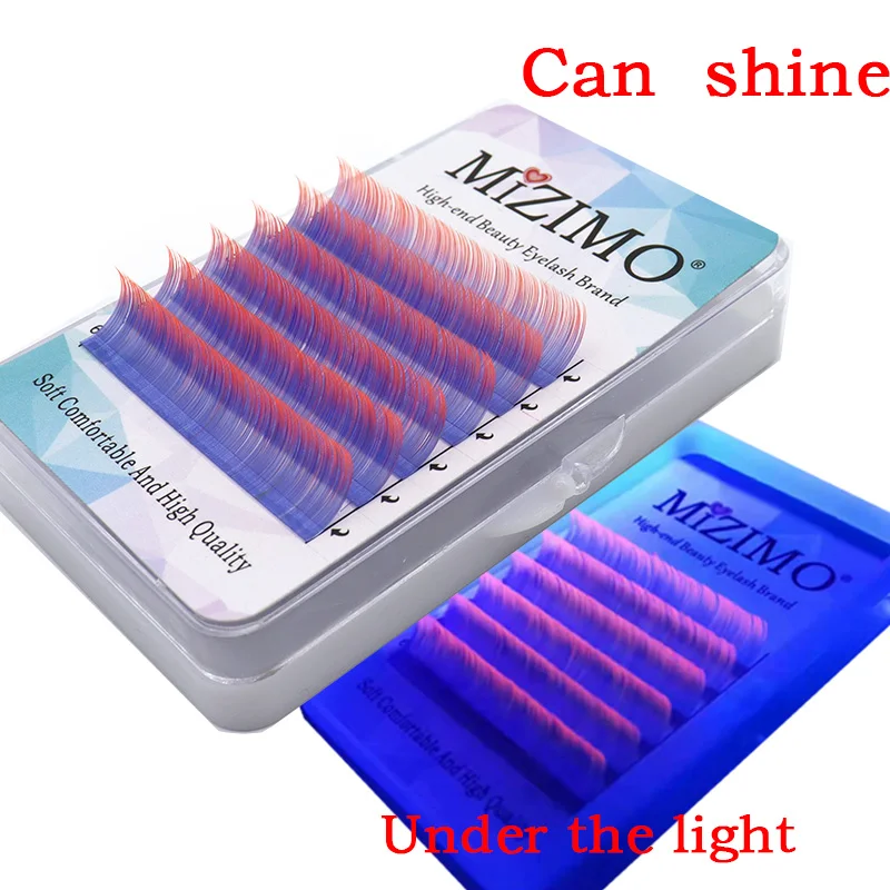 New 5-Color Single Grafted False Eyelashes, 0.07/0.1mm, Eyelashes That Can Shine Under Lights Or Neon Lights.C/D