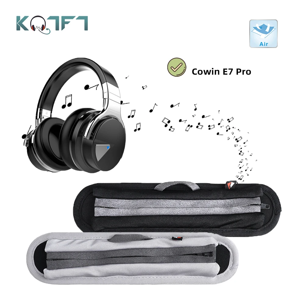 KQTFT Replacement Headband for Cowin E7 Pro E-7 Headset Bumper Earpads Parts Earmuff Cover Cushion Cups Sleeve