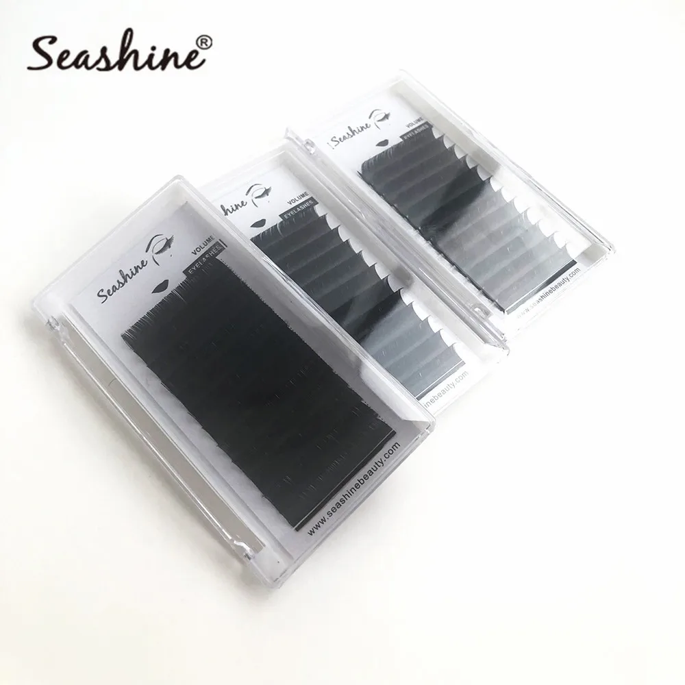 

Seashine Individual Lashes Russia Volume Lashes Extension 12line/Tray Mink Lashes Natural Long Eyelashes Beauty Makeup Suppllies