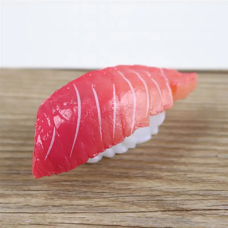 Simulation Sushi Model Food Toy Decoration Decorative Props Realistic Seafood Slice Artificial Food 1pcs Food Prop For Display