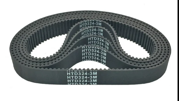 HTD3M-312/315/318/321/324/327/330/333 Rubber timing belt 1pc