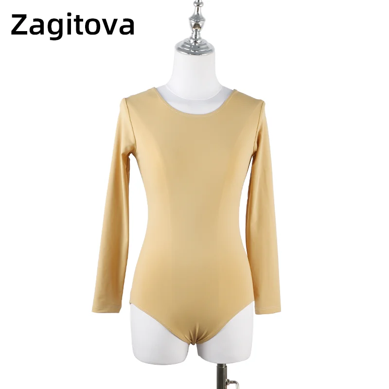 Figure Skating Training Suit Girl Undercoat Woman Thermal Coat Skin Color Khaki