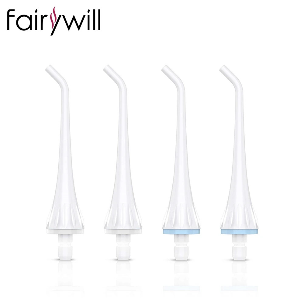 Fairywill Water Flosser Tip REPLC 4 Pcs for the FW5020 Family Water Flosser REPLC Tips Eco-Friendly Durable ABS Material