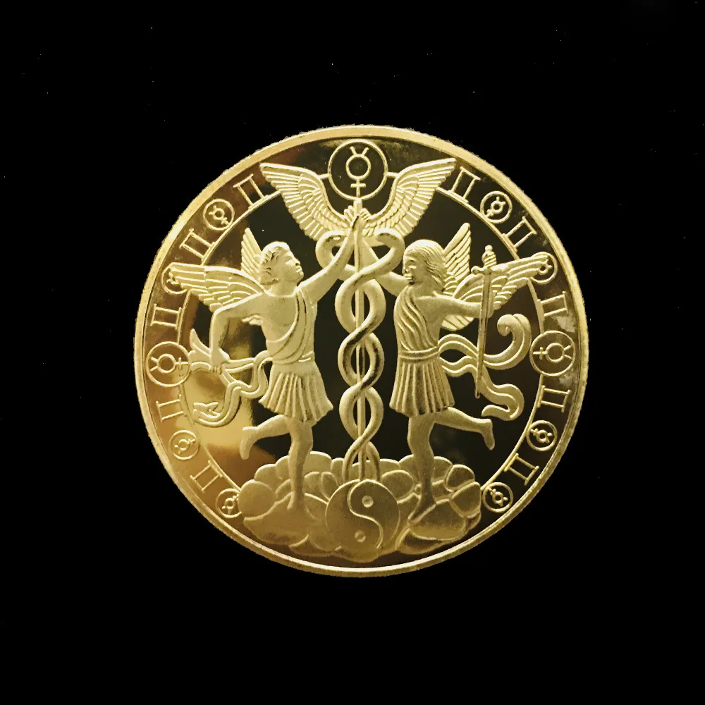 

Twelve Constellation Lucky Gold Coin Gemini Commemorative Coin