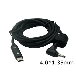 USB C to 4.0*1.35mm Plug Charger Connector USB Type C Laptop Adapter Cable for ASUS Zenbook UX21A UX31A UX32A UX32V Ultrabook