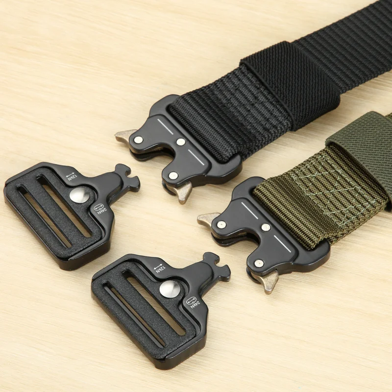 Men\'s Tactical Belt Quick Release Metal Buckle Nylon Belt Training Equipment Belt Sports Accessories Shipped within 24 hours