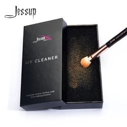 Jessup Makeup brush cleaner Brush Instant Sponge cleaning remover Box Make up color Powder Eyeshadow off