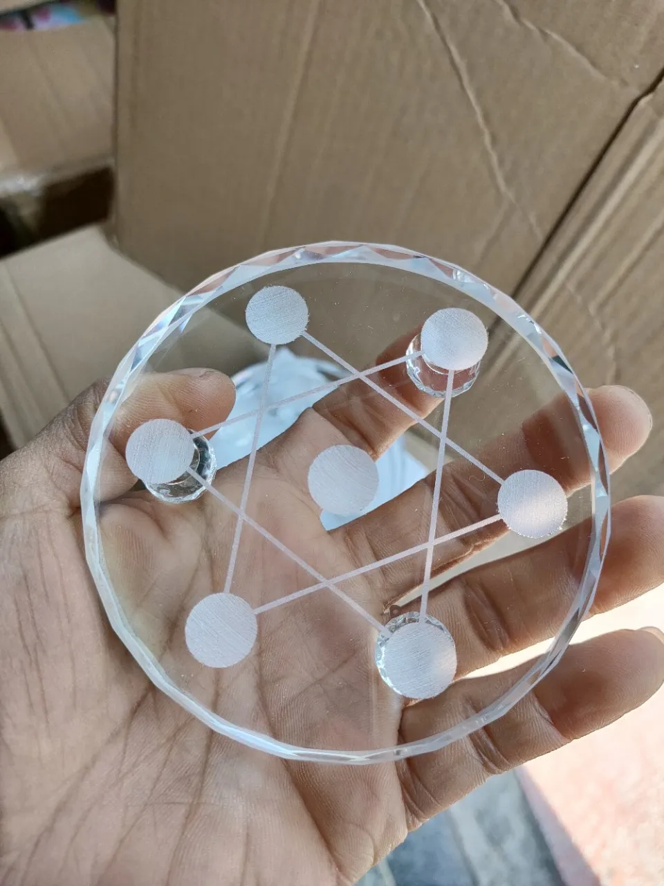 Crystal Seven Star Array Chassis, Private Custom Crystal Handicraft Accessories, 7 Star Array Base, Manufacturer Direct