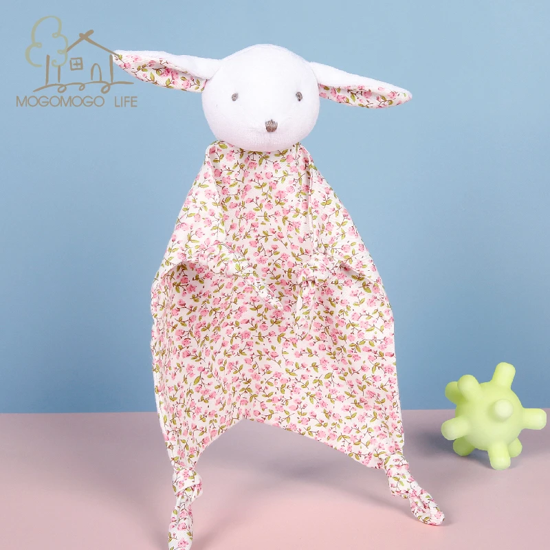 Luxury Newborn Baby Comforter Toys Lovely Cartoon Bunny Appease Dolls Ecofriendly Cotton Summer Caliva Tissue